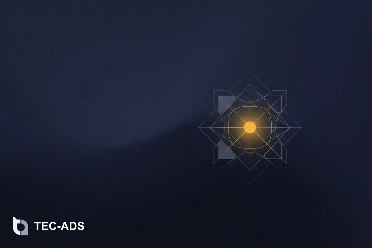Abstract continuous loop of gold lines representing a circuit of build and distribute.